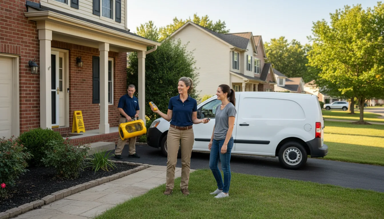 Residential water damage restoration in Donner, LA